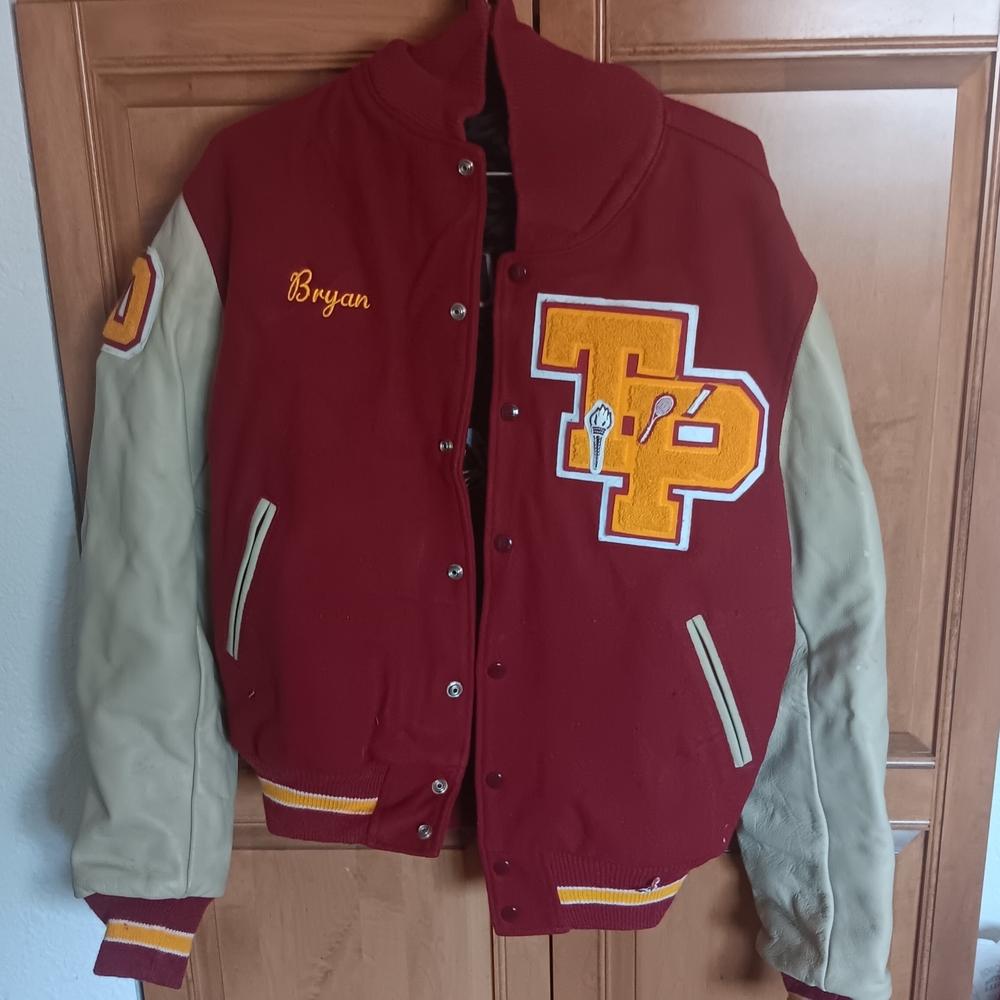 Varsity Jacket with Embroidered Patches